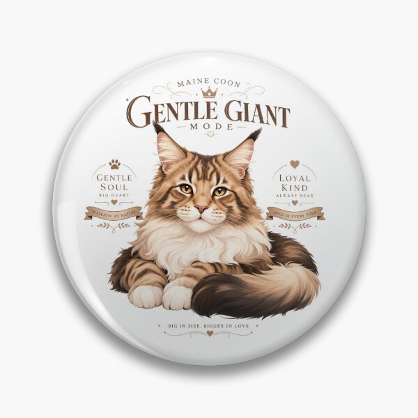 Item preview, Gentle Giant Mode Maine Coon Cat Dad Kawaii T-Shirt designed and sold by Ashley critters.