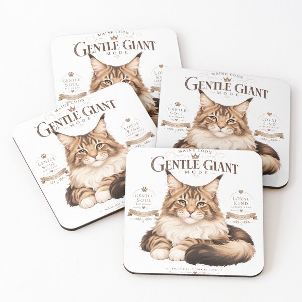 Item preview, Gentle Giant Mode Maine Coon Cat Dad Kawaii T-Shirt designed and sold by Ashley critters.