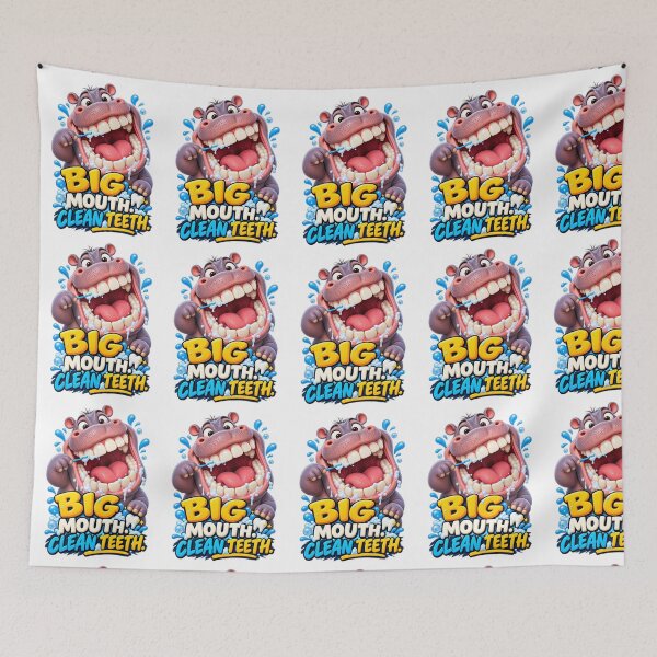 Item preview, Big Mouth Clean Teeth Hippo designed and sold by M.Store.
