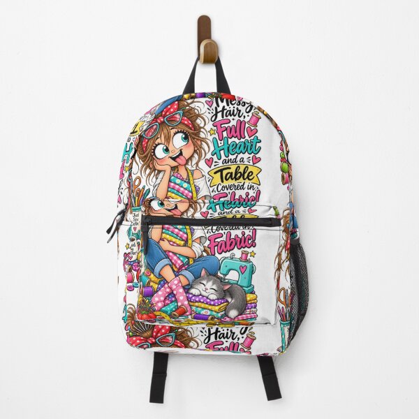 Item preview, Messy Hair, Full Heart & a Table Covered in Fabric! – Funny Sewing Quote designed and sold by EverStitchStudio ★★★★★.