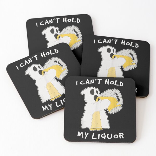 Item preview, Funny Spooky Ghost Drinking Beer I Can't Hold My Liquor Halloween Humor designed and sold by Serene woods.