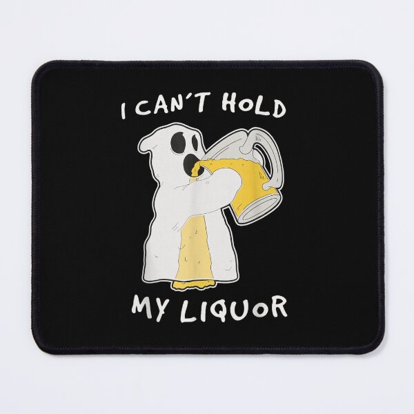 Item preview, Funny Spooky Ghost Drinking Beer I Can't Hold My Liquor Halloween Humor designed and sold by Serene woods.