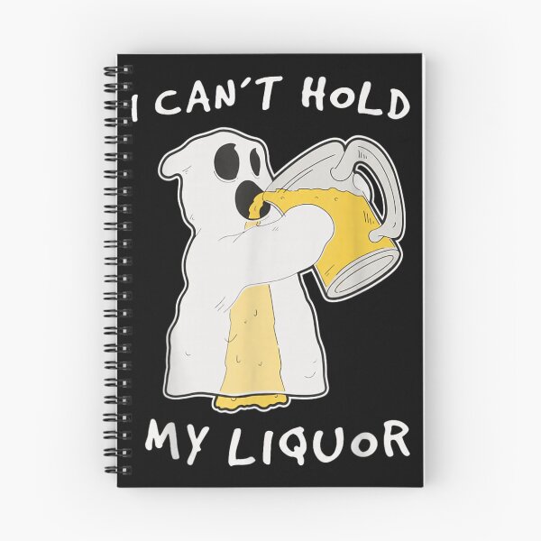 Item preview, Funny Spooky Ghost Drinking Beer I Can't Hold My Liquor Halloween Humor designed and sold by Serene woods.