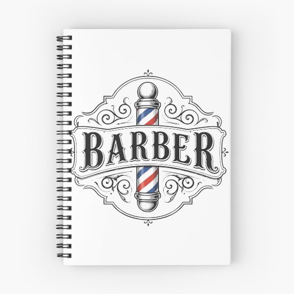 Item preview, Vintage Barber Pole Ornate Emblem Typography designed and sold by Barber MD Culture.