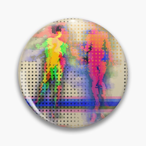 Item preview, Neon Glitch Abstract Human Figures #2 designed and sold by MikZviagin.
