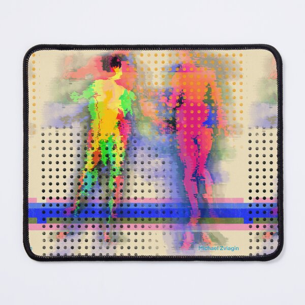Item preview, Neon Glitch Abstract Human Figures #2 designed and sold by MikZviagin.