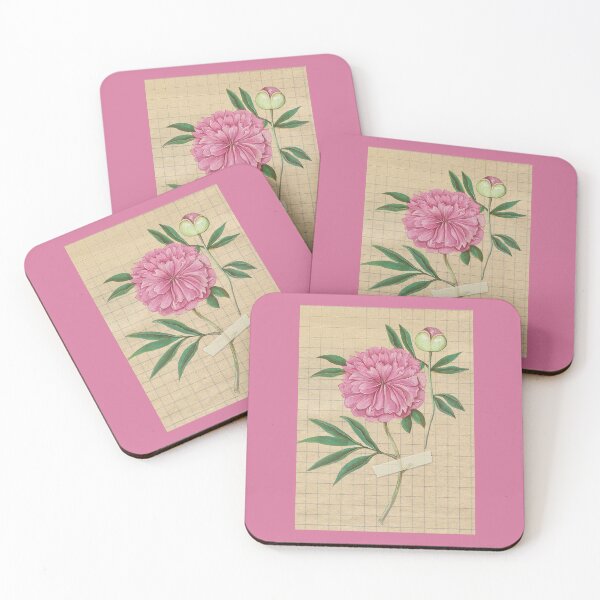 Item preview, Vintage Botanical Pink Peony Flower designed and sold by mockingbirdmuse.