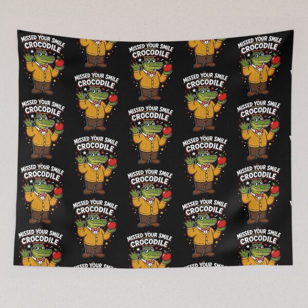 Item preview, Missed Your Smile Crocodile Back to School Classroom designed and sold by Redgiant87x.