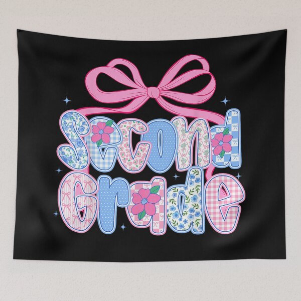 Item preview, Cute Coquette Ribbon Second Grade Back To School Teacher Student Floral Graphic designed and sold by River Silva.
