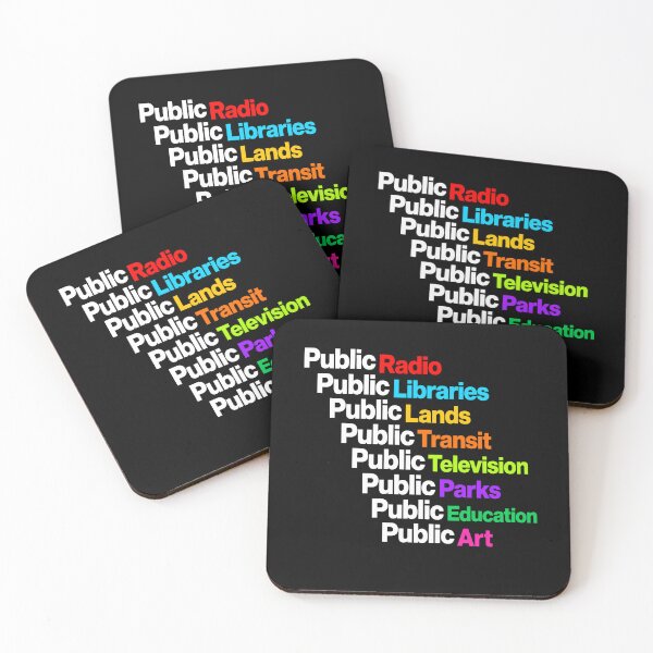 Item preview, Public Radio Libraries Lands Transit Television Parks Education Art designed and sold by Randomera.