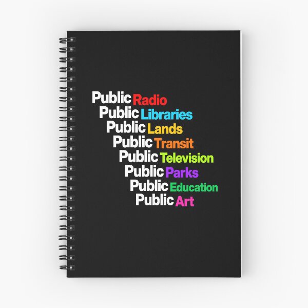 Item preview, Public Radio Libraries Lands Transit Television Parks Education Art designed and sold by Randomera.