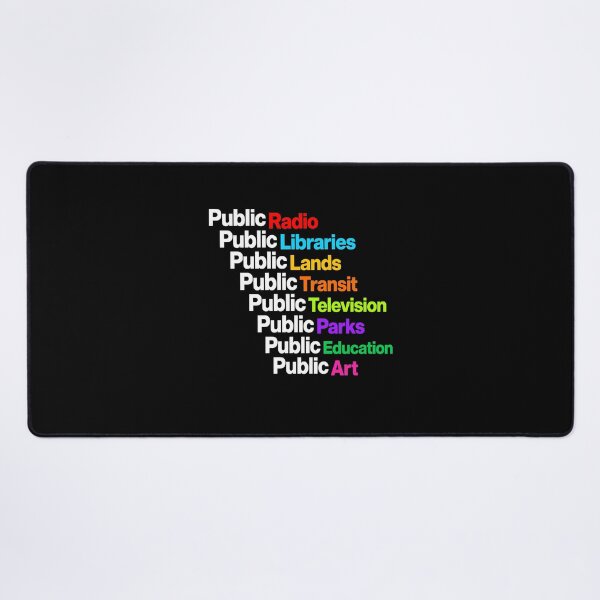 Item preview, Public Radio Libraries Lands Transit Television Parks Education Art designed and sold by Randomera.