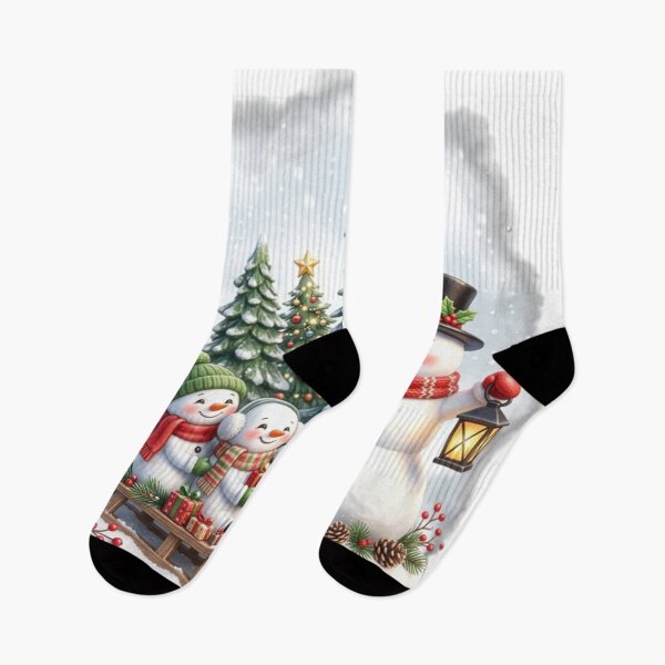 Item preview, Snowman Family Winter Scene designed and sold by InkShiftLabs.