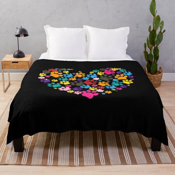 Item preview, Colorful Paw Print Heart Graphic designed and sold by OlyvieArt.