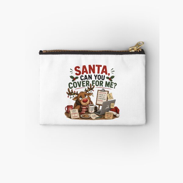 Item preview, Santa, Can You Cover for Me? | Funny Tired Reindeer Christmas designed and sold by MotylekAnia.