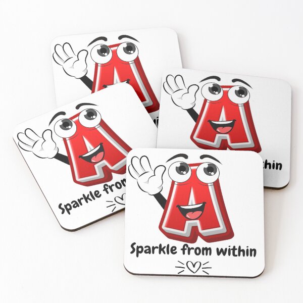Item preview, Sparkle from within Letter A Cartoon designed and sold by ImaginARTDesign.