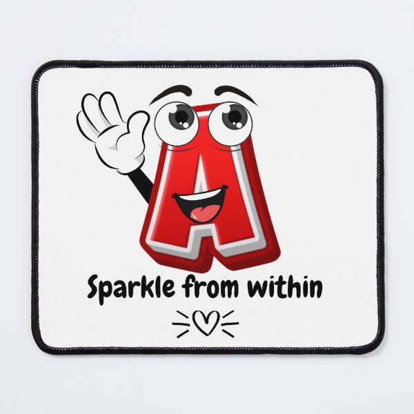 Item preview, Sparkle from within Letter A Cartoon designed and sold by ImaginARTDesign.