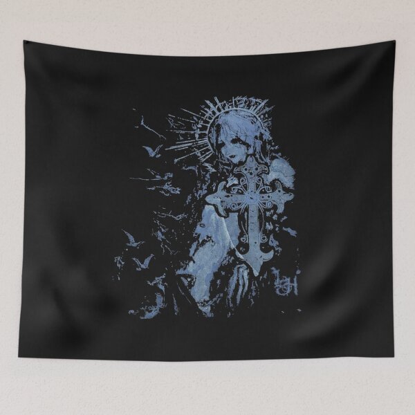 Item preview, Gothic Anime Girl Cross Dark Aesthetic Graphic T-Shirt designed and sold by Banyvim.
