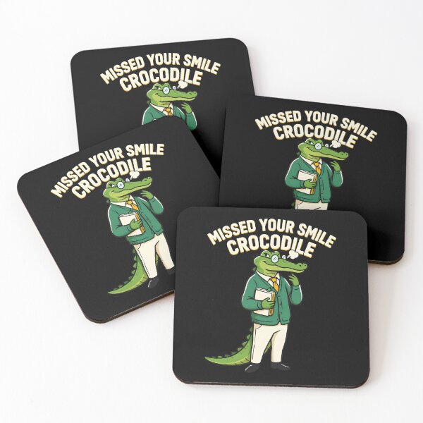 Item preview, Missed Your Smile Crocodile Back to School Pun designed and sold by Redgiant87x.