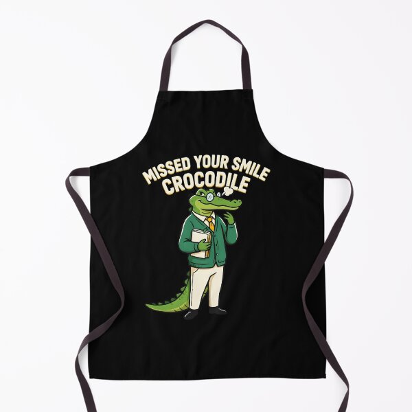 Item preview, Missed Your Smile Crocodile Back to School Pun designed and sold by Redgiant87x.