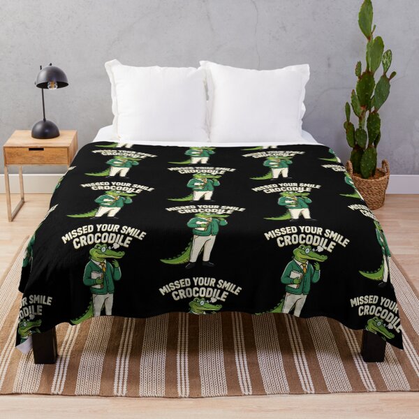 Item preview, Missed Your Smile Crocodile Back to School Pun designed and sold by Redgiant87x.