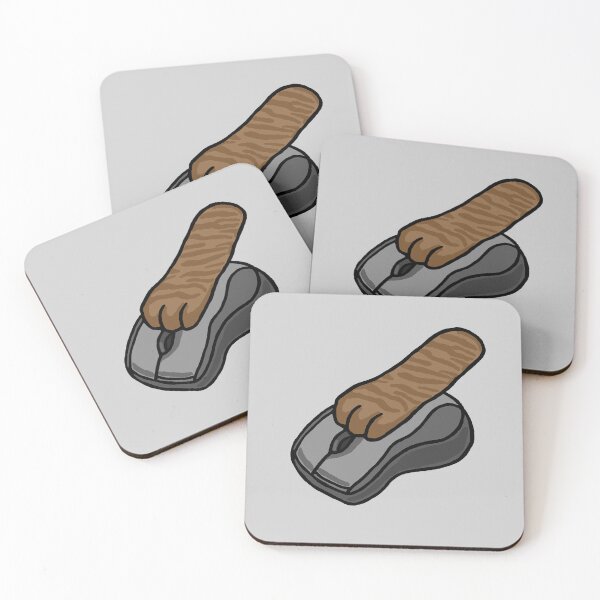Item preview, Brown Cat Paw On Computer Mouse/Cursor designed and sold by CamilasPrints.