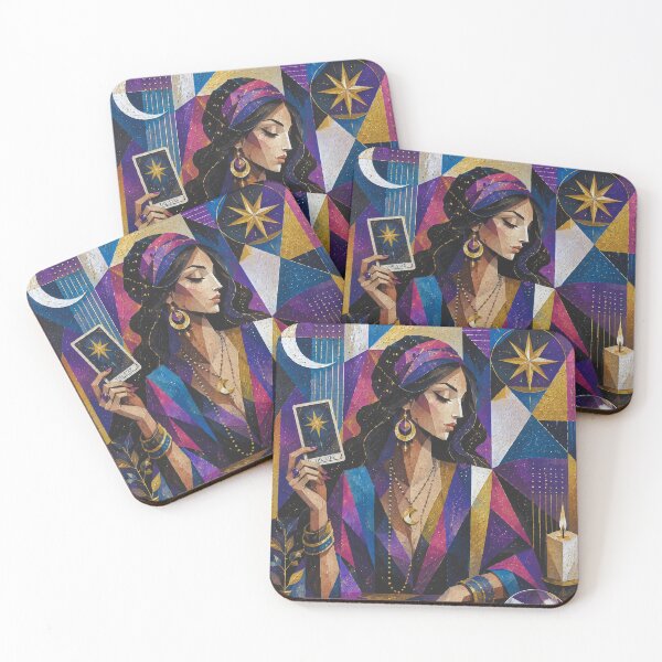 Item preview, The Tarot Seer: The Midnight Oracle painting. designed and sold by GalleryKauffeld.