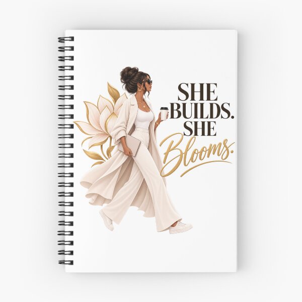 Item preview, She Builds She Blooms – Empowering Woman, Feminine Strength & Ambition designed and sold by ElleMind.