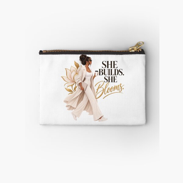 Item preview, She Builds She Blooms – Empowering Woman, Feminine Strength & Ambition designed and sold by ElleMind.