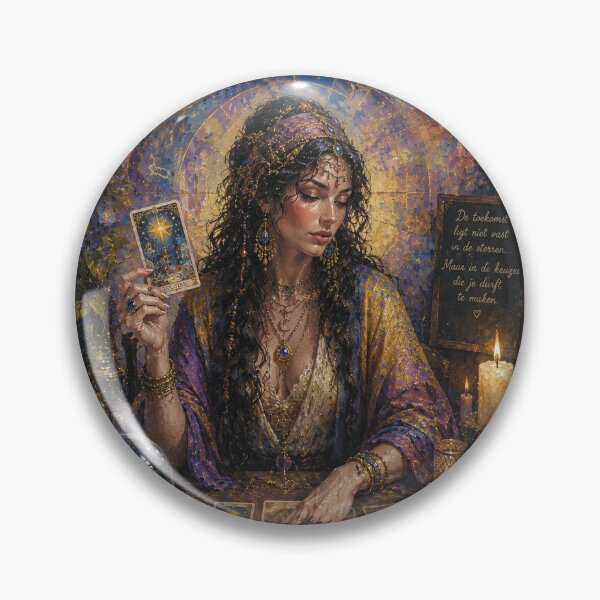 Item preview, The Tarot Seer: The Midnight Oracle painting. designed and sold by GalleryKauffeld.