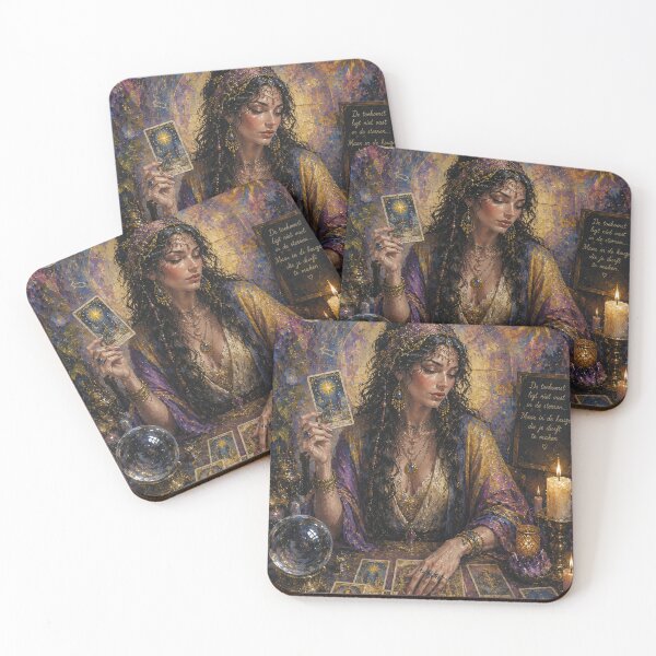 Item preview, The Tarot Seer: The Midnight Oracle painting. designed and sold by GalleryKauffeld.