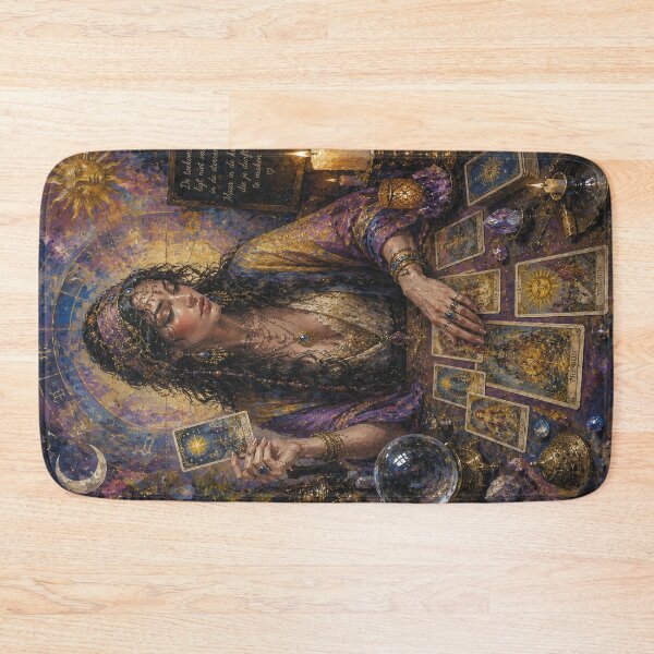 Item preview, The Tarot Seer: The Midnight Oracle painting. designed and sold by GalleryKauffeld.