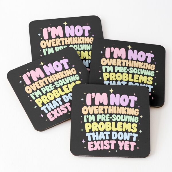 Item preview, Overthinking Resolution Funny Mental Health Quote designed and sold by anapldv.