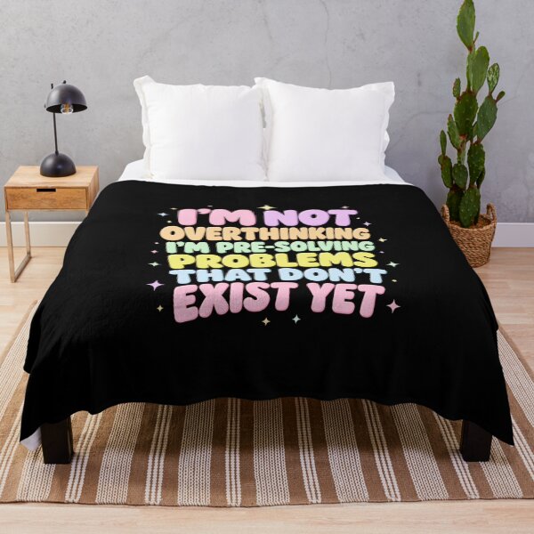 Item preview, Overthinking Resolution Funny Mental Health Quote designed and sold by anapldv.