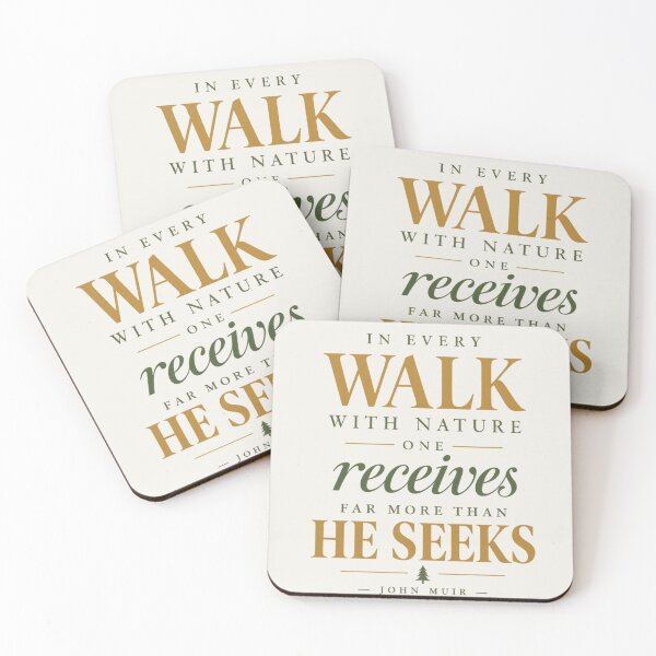 Item preview, In Every Walk With Nature One Receives John Muir Quote designed and sold by QCena.