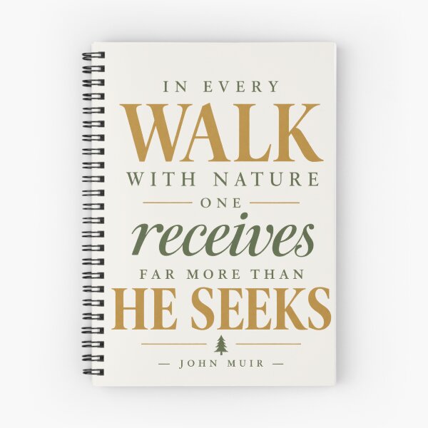 Item preview, In Every Walk With Nature One Receives John Muir Quote designed and sold by QCena.