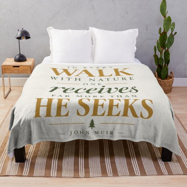 Item preview, In Every Walk With Nature One Receives John Muir Quote designed and sold by QCena.