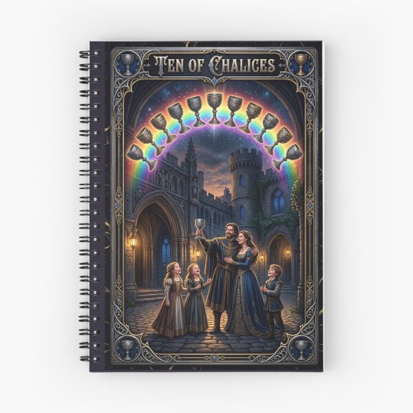 Item preview, Ten of Chalices - tarot card designed and sold by Studio77-Gothic.