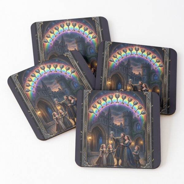 Item preview, Ten of Chalices - tarot card designed and sold by Studio77-Gothic.