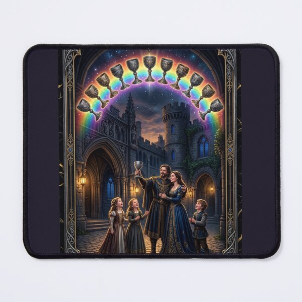 Item preview, Ten of Chalices - tarot card designed and sold by Studio77-Gothic.