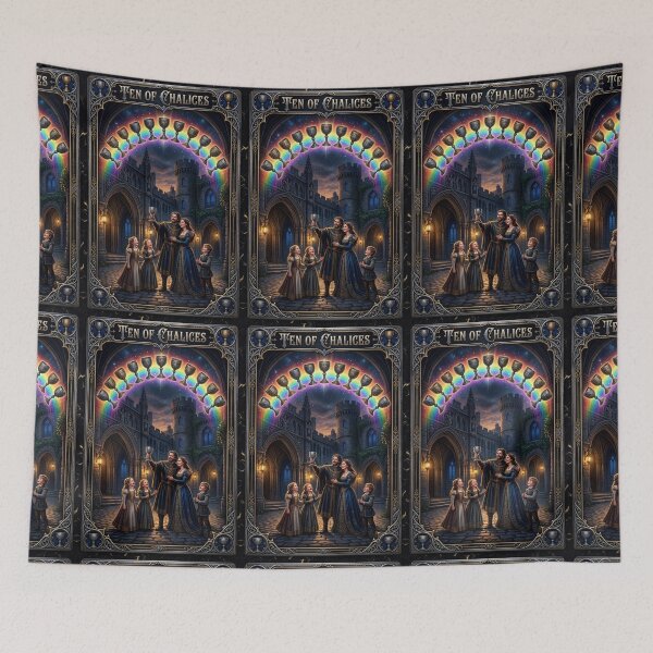 Item preview, Ten of Chalices - tarot card designed and sold by Studio77-Gothic.