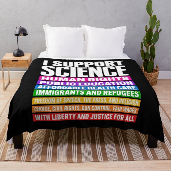 Item preview, I Support Science Human Rights Public Education Health Care designed and sold by Randomera.