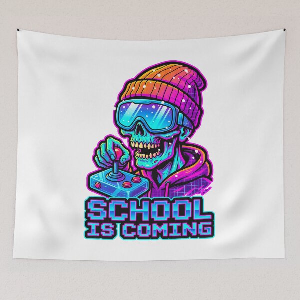 Item preview, School Is Coming Neon Zombie Gamer Winter Beanie designed and sold by questark.