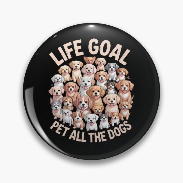 Item preview, Life Goal Pet All The Dogs Cute Dog Breeds Lovers designed and sold by OlyvieArt.
