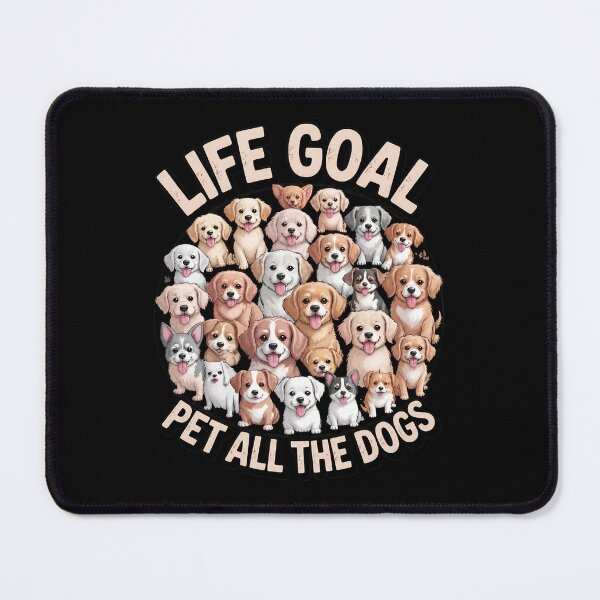 Item preview, Life Goal Pet All The Dogs Cute Dog Breeds Lovers designed and sold by OlyvieArt.
