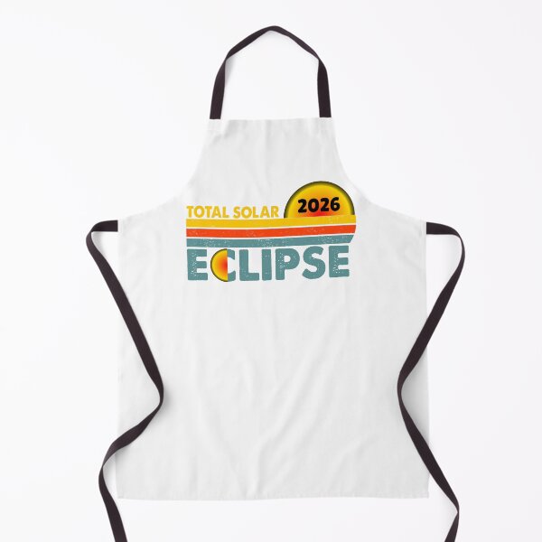 Item preview, 2026 Total Solar Eclipse – Retro Sun and Moon Design designed and sold by EmeraldeaArt.