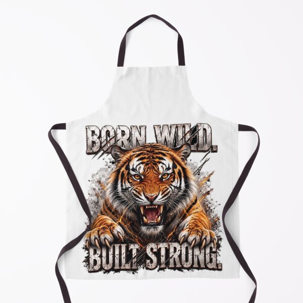 Item preview, Born Wild Built Strong Fierce Tiger designed and sold by TheAngadStore.