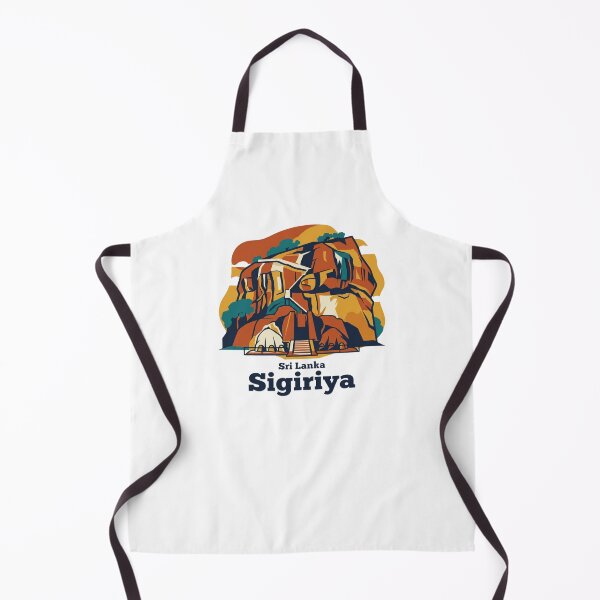 Item preview, Sigiriya Lion Rock Bold Retro Graphic Travel Art designed and sold by Inkworksbyshery.