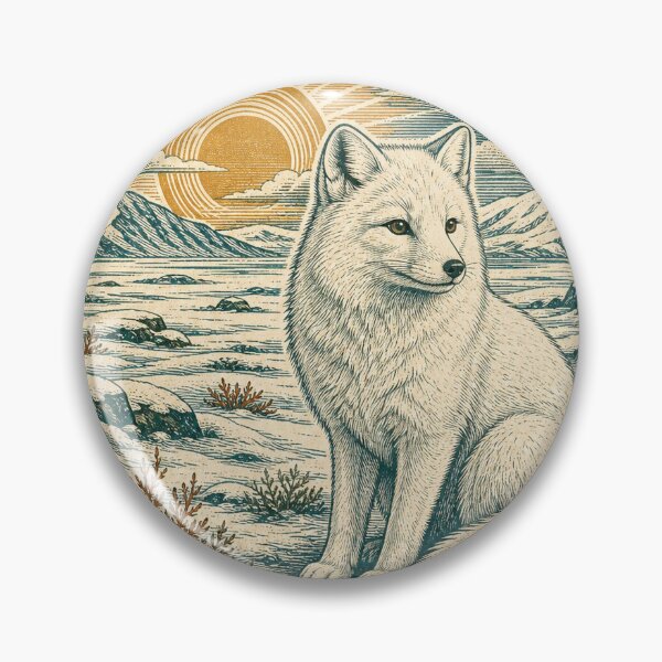 Item preview, Arctic Fox on the Winter Tundra Wild Animal Wildlife Art designed and sold by VisualArtsOasis.