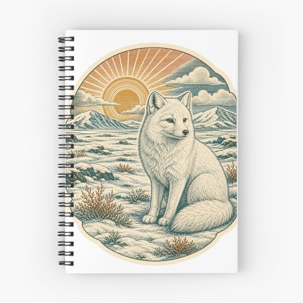 Item preview, Arctic Fox on the Winter Tundra Wild Animal Wildlife Art designed and sold by VisualArtsOasis.